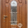 Двері вхідні «Русь» зі склопакетом та решіткою